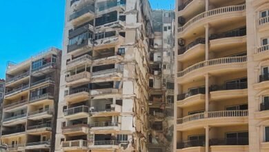 عقار الإسكندرية المنهار