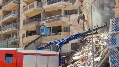 انهيار عقار في مغاغة