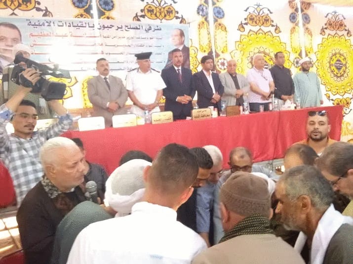 إنهاء خصومة ثأرية بين عائلتين في ديرمواس بالمنيا