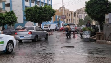 أمطار غزيره في محافظة المنيا