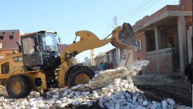 ازالة التعديات علي الاراضي