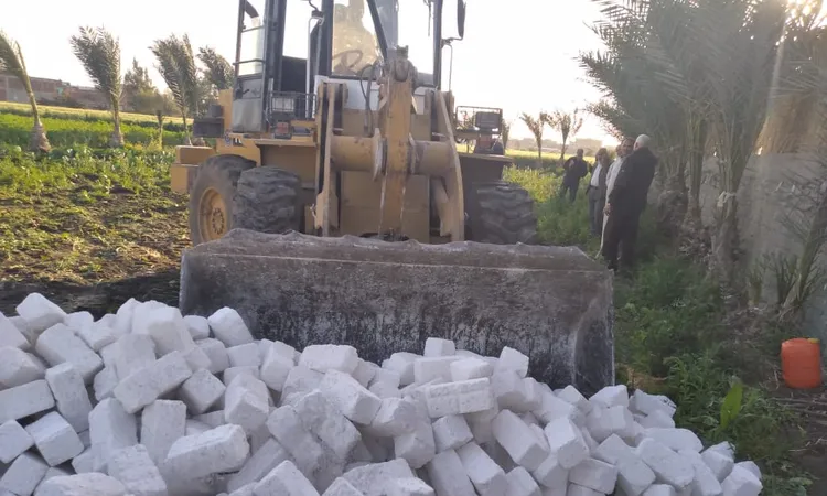 اعمال إزالة المخالفات في كفرالشيخ