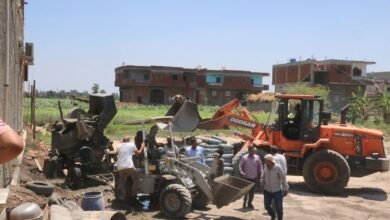 ازالة حالات التعدي علي الاراضي