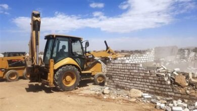 ازالة التعديات على الاراضي