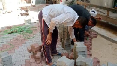 اعمال رصف الشوارع بالانترلوك