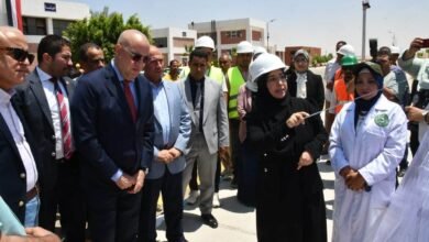 وزير الإسكان يتفقد بنى سويف