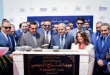 وضع حجر اساس المنطقة اللوجستية