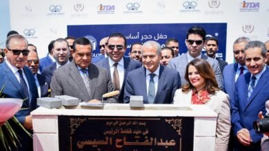 وضع حجر اساس المنطقة اللوجستية