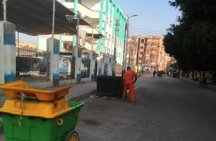 تكثيف حملات النظافة بمحافظة المنيا 