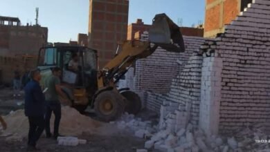 محافظة المنيا تبدأ غدا حملات المرحلة الثالثة من حالات التعدي ب 6 مراكز