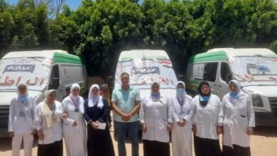 قوافل طبية للكشف وتوفير العلاج لأكثر من 850 حالة بمحافظة بني سويف
