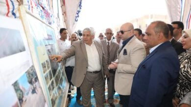 محافظ بني سويف يتفقد أعمال تطوير ورفع كفاءة المحاور المرورية ببني سويف   