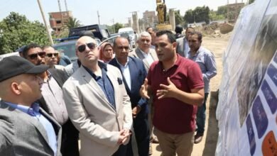 الانتهاء من المرحلة الأولى من مشروع إنشاء كوبرى أعلى مزلقان الفيوم ببني سويف 