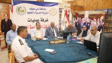 محافظ بني سويف يواصل متابعه سير امتحانات الدور الأول للثانوية العامة