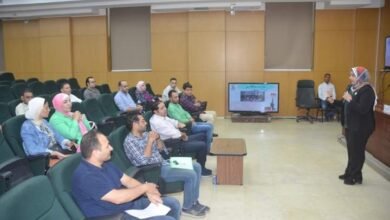 نائب المحافظ يناقش تطوير ورفع كفاءة العمل العام والمحور الإقتصادي 