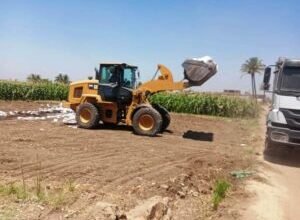 إزالة تعديات بالمنيا