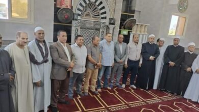 افتتاح المسجد الكبير بميهوب الديب بعد تجديده بتكلفة 2 مليون جنيه ببني سويف 