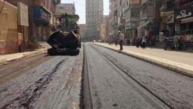 رصف شوارع ملوى