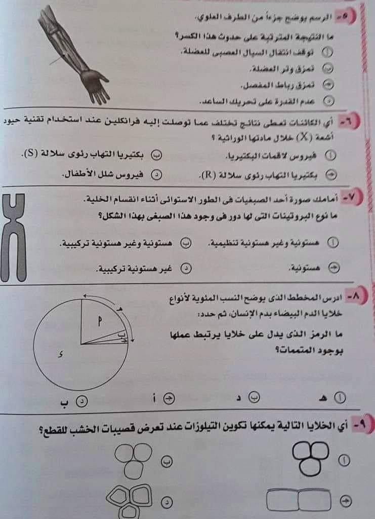 تسريب إمتحان الأحياء لطلاب الثانوية العامة 2023