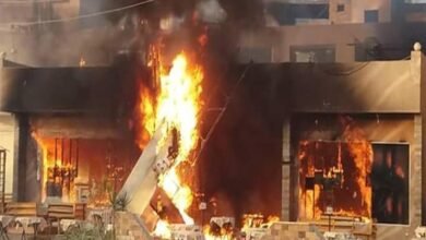 إخماد حريق بأبوقرقاص