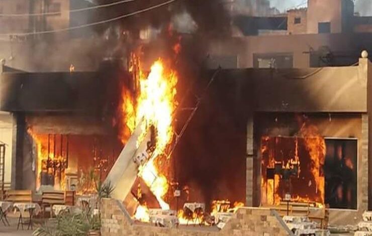 إخماد حريق بأبوقرقاص