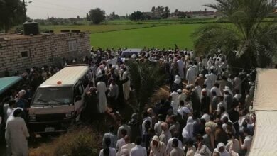 جنازة ضحايا حادث البحيرة