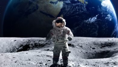 أبولو 11 يحط على سطح القمر