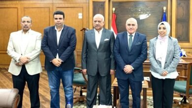 محافظ السويس يستقبل رئيس جهاز تعمير سيناء