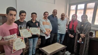 تكريم 4 طلاب من أبناء المنيا