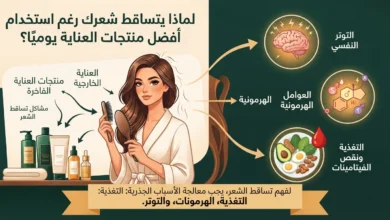 لماذا يتساقط شعرك رغم استخدام أفضل منتجات العناية يوميًا؟